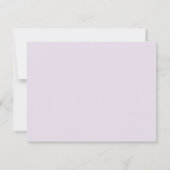 水彩ラベンダーフィールドパーソナルノートカード ノートカード (裏面)