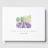 水彩ラベンダーフィールド ゲストブック (正面)