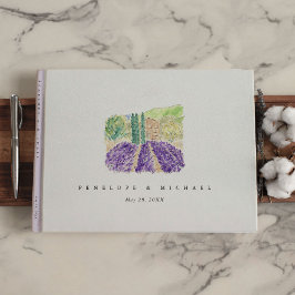 水彩ラベンダーフィールド ゲストブック