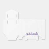 水彩ラベンダーフラワーフェイスボックス フェイバーボックス (折り畳みなし)