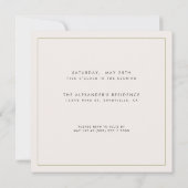 水彩ラベンダーフラワーANYマイルストーン誕生日 招待状 (裏面)