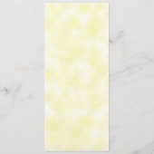 水彩ラベンダーフローライエロー誕生日メニュー メニュー (裏面)