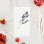 水彩ラベンダーフローラパーソナライズされた結婚ズ (インサイチュ)