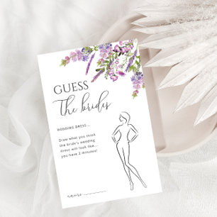 水彩ラベンダーフローラブライダルシャワーゲーム