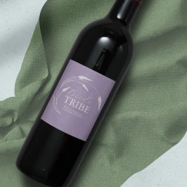 水彩ラベンダーブライドメイド提案ラベル ワインラベル