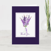 水彩ラベンダーブーケ カード (正面)