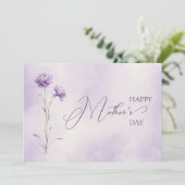 水彩ラベンダーメドウヤドフラワーマザーズ日 シーズンカード (スタンド正面)