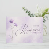 水彩ラベンダーメドウヤドフラワーマザーズ日 シーズンカード (スタンド正面)