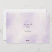 水彩ラベンダーメドウヤドフラワーマザーズ日 シーズンカード (裏面)