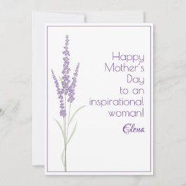 水彩ラベンダー母の日 シーズンカード