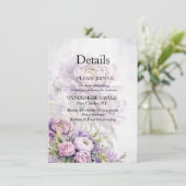 水彩ラベンダー牡丹 エンクロージャーカード (スタンド正面)