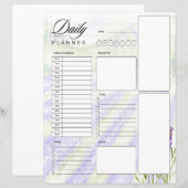 水彩ラベンダー畑の日記帳 (正面/裏面)