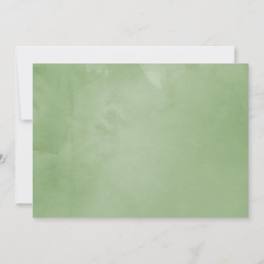 水彩ラベンダー結婚式 Save the Date 招待状 (裏面)