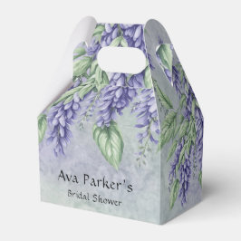 水彩ラベンダー藤の花 ブライダルシャワー フェイバーボックス