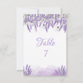 水彩ラベンダー ストリング ライト E 招待状 (裏面)