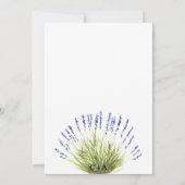 水彩ラベンダー ハーブ フラワー ウェディング 招待状 (裏面)