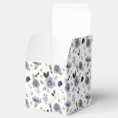 水彩ラベンダー パープルの花 フェイバーボックス (オープン)