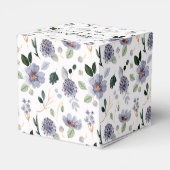 水彩ラベンダー パープルの花 フェイバーボックス (裏面サイド)