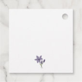 水彩ラベンダー ブライダル ブランシュ 感謝 フェイバータグ (裏面)