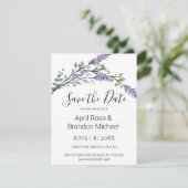 水彩ラベンダー ユーカリ Save The Date セーブザデート (スタンド正面)