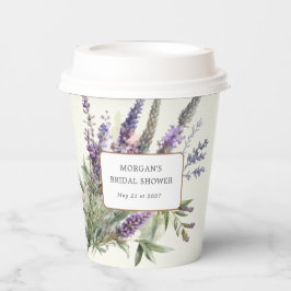 水彩ラベンダー レガル ブライダルシャワー 紙コップ