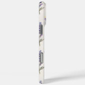 水彩ラベンダー&蝶パターン Case-Mate iPhoneケース (裏面 / 右)