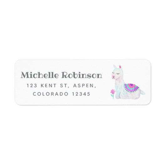 水彩ラマキッズ ラベル (正面)