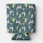 水彩ラマ国旗のパターン 缶クーラー (裏面)