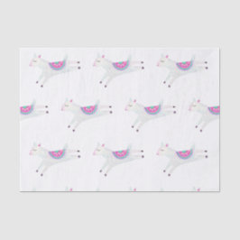 水彩ラマ子供の誕生日パーティー 薄葉紙