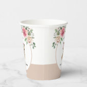 水彩ラマ男女兼用ベビーシャワー 紙コップ (右)