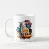 水彩ラムハロウィーン コーヒーマグカップ (左)