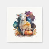 水彩ラムハロウィーン スタンダードカクテルナプキン (正面)