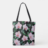 水彩ランの花とユーカリ葉のパ トートバッグ (裏面)