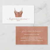 水彩ランジェリーファッション 名刺 (正面/裏面)