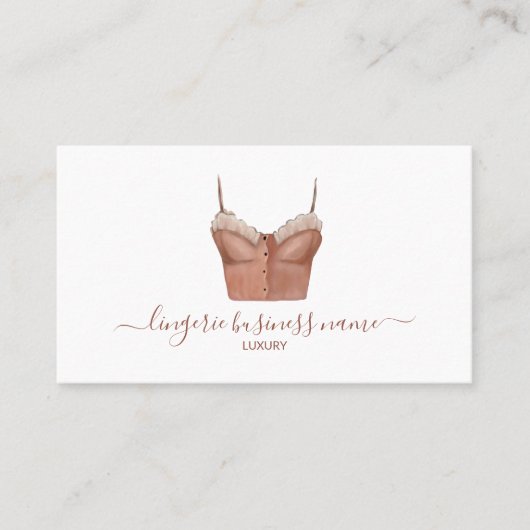 水彩ランジェリーファッション 名刺 (正面)