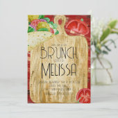 水彩ランチ・ブランチオフィスイベント 招待状 (スタンド正面)