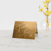 水彩ランドスケープありがとう秋の金ゴールドID786 カード (黄色い花)