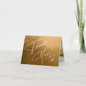 水彩ランドスケープありがとう秋の金ゴールドID786 カード (正面)