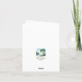 水彩ランドスケープサンキューカード サンキューカード (裏面)