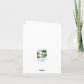 水彩ランドスケープサンキューカード サンキューカード (裏面)