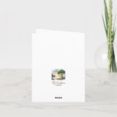 水彩ランドスケープサンキューカード サンキューカード (裏面)