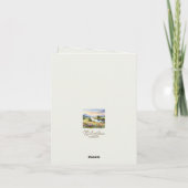 水彩ランドスケープ悔やみや弔慰 サンキューカード (裏面)