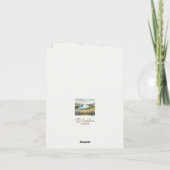 水彩ランドスケープ悔やみや弔慰 サンキューカード (裏面)