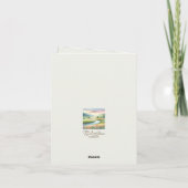 水彩ランドスケープ悔やみや弔慰 サンキューカード (裏面)