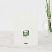 水彩ランドスケープ悔やみや弔慰 サンキューカード (裏面)