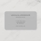 水彩ランドスケープ黒プロフェッショナル署名 名刺 (裏面)