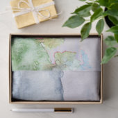 水彩ランドスケープ20X30デコページ 薄葉紙 (ギフト)