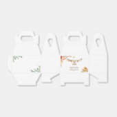 水彩ランドリー秋ボホグリーンリーベビーシャワー フェイバーボックス (折り畳みなし)