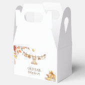 水彩ランドリー秋ボホグリーンリーベビーシャワー フェイバーボックス (オープン)