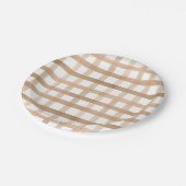 水彩ランドリー秋ボホベイビーシャワー ペーパープレート (アングル)